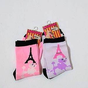 Yelete Poodle Estillo Crew Socks